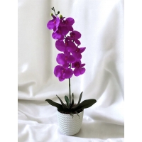 Artificial orchid pot 1 branch