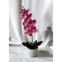 Artificial orchid pot 1 branch