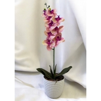 Artificial orchid pot 1 branch