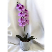 Artificial orchid pot 1 branch