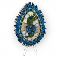 A funeral wreath decorated №027