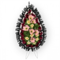 A funeral wreath decorated №009
